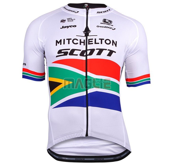 Maglia Mitchelton Scott Campione Sudafrica Manica Corta 2018 - Clicca l'immagine per chiudere
